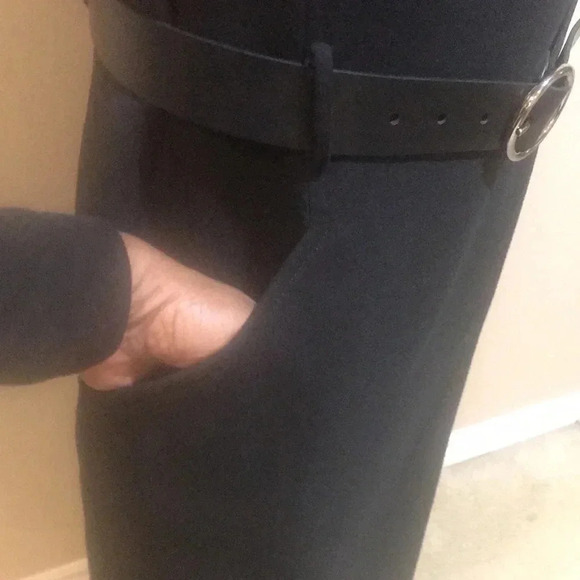 Axcess by Liz Claiborne Career West Black Dress w/Side Pockets fully lined-12 - Picture 9 of 9